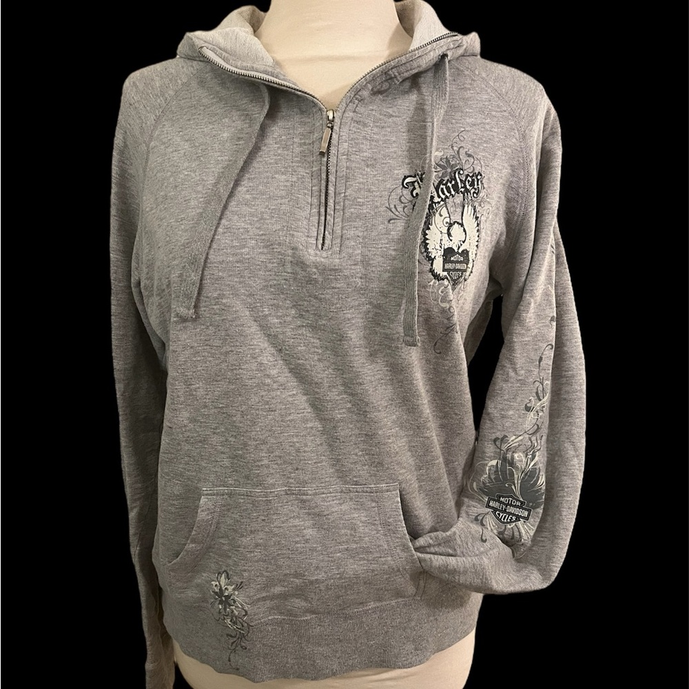 Women's Harley Davidson Quarter-zip Sweatshirt Size MED